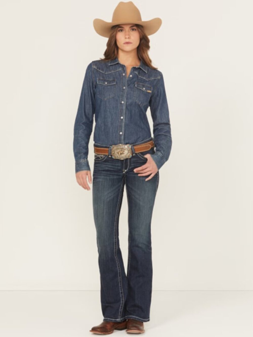 EUC Ariat Women's Whipstitch Bootcut Jeans--sz 27R